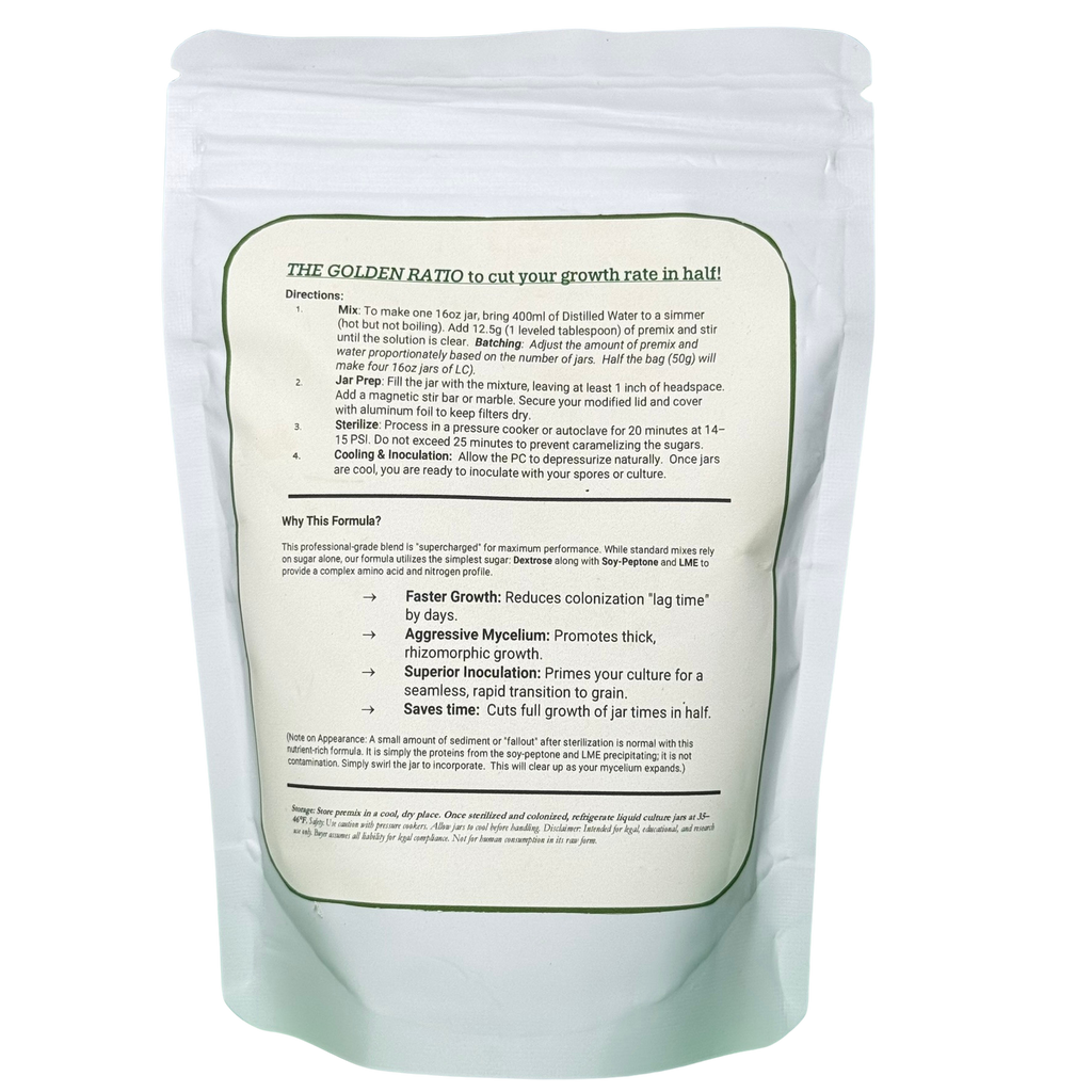 Professional Liquid Culture Premix  - 100g Pouch