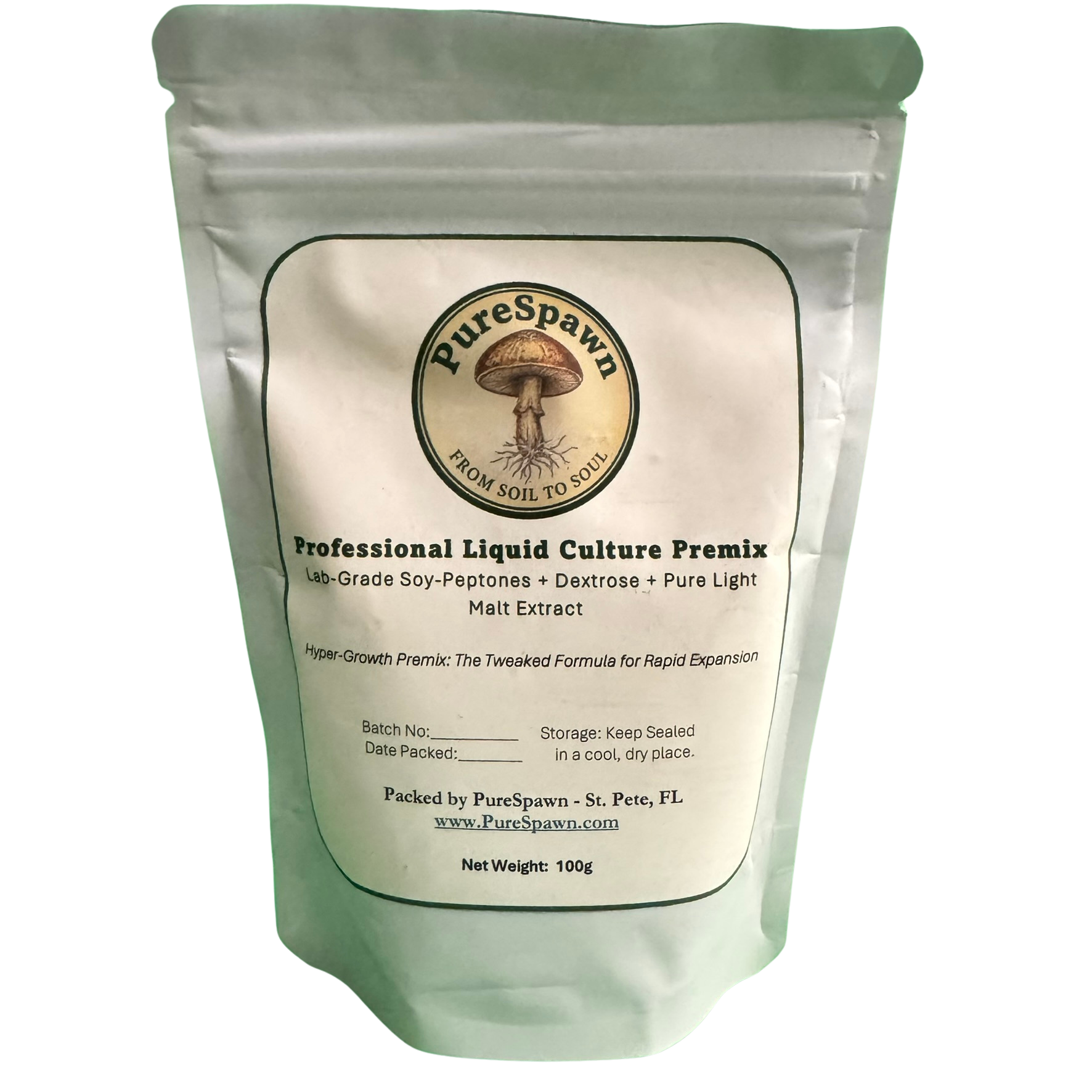 Professional Liquid Culture Premix  - 100g Pouch