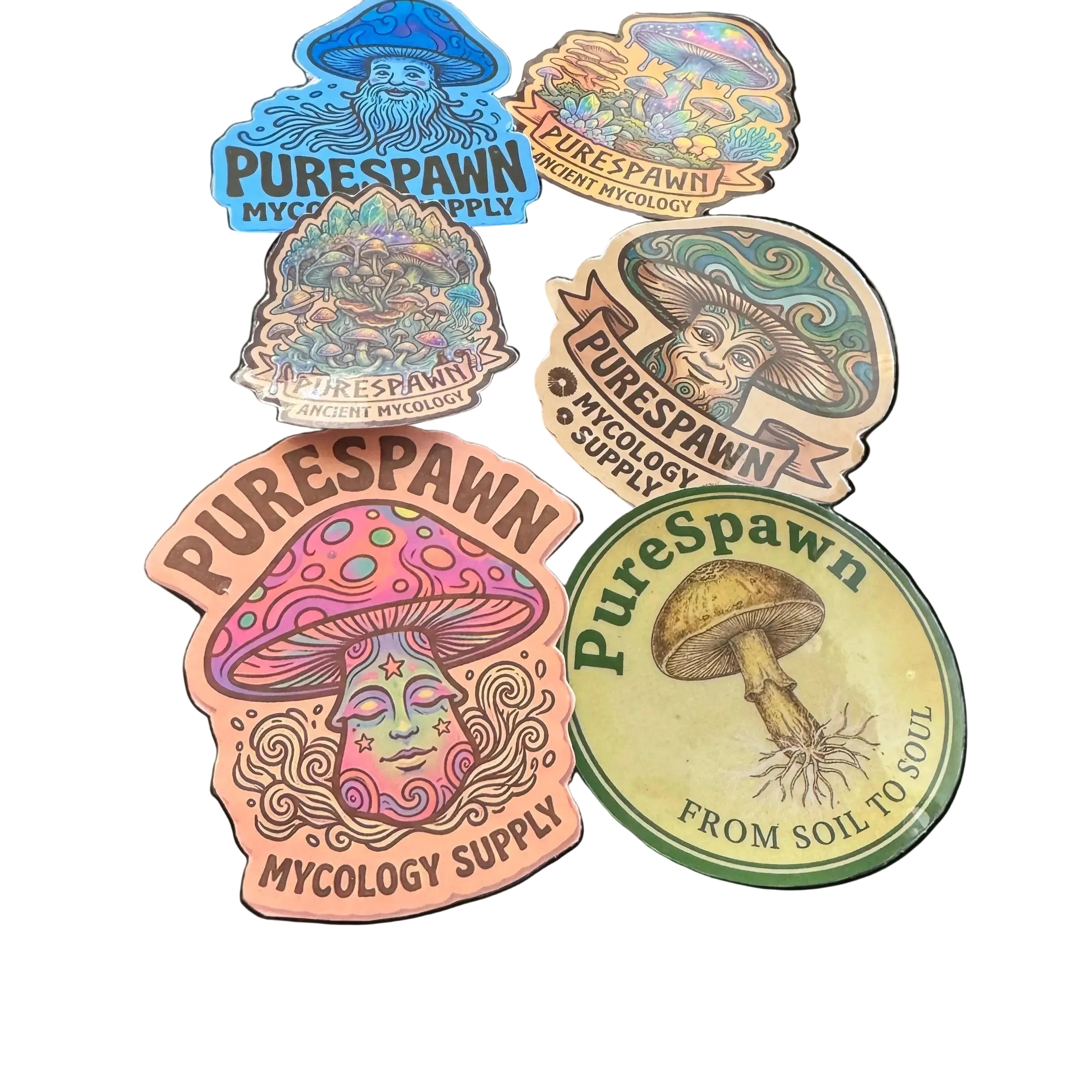 PureSpawn Brand Stickers - 6 Pack
